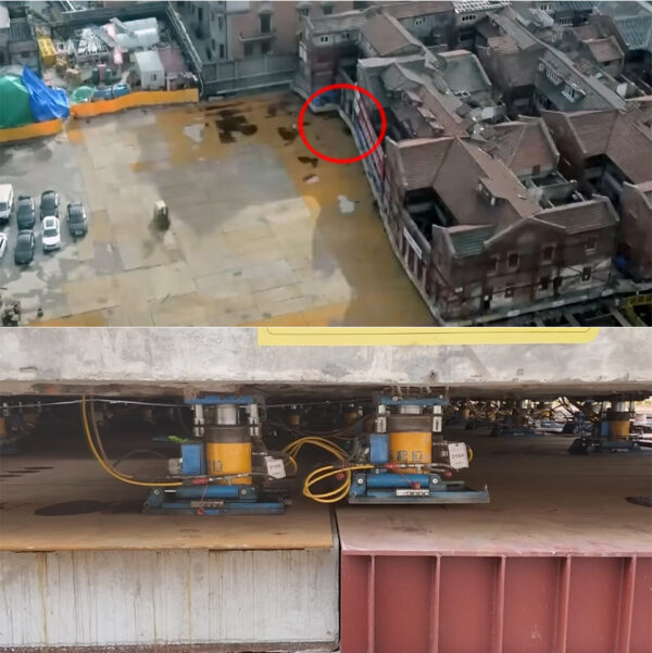Shanghai Uses Hundreds of Robots to Move an Entire City Block, Buildings and All