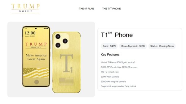 The Gold Trump T1 Phone is Coming This September