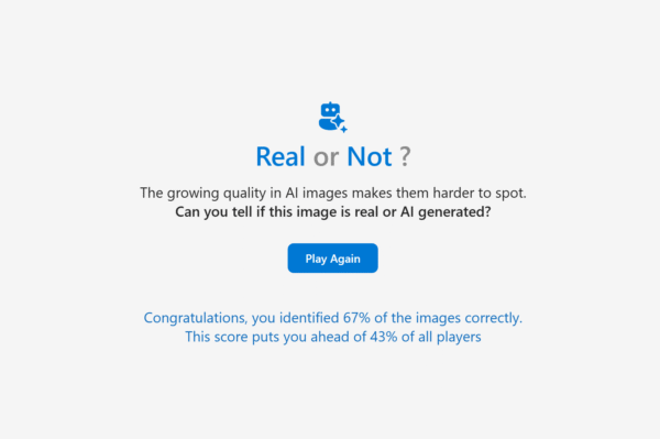 Think you can tell a fake image from a real one? Microsoft’s quiz will test you