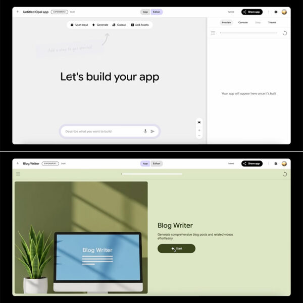 Google Opal Turns Words into Apps, No Code Needed