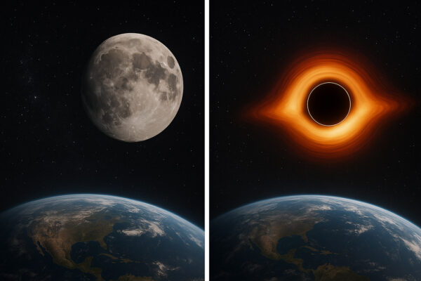 If the Moon was Replaced by a Black Hole of Similar Mass, This is What Might Happen