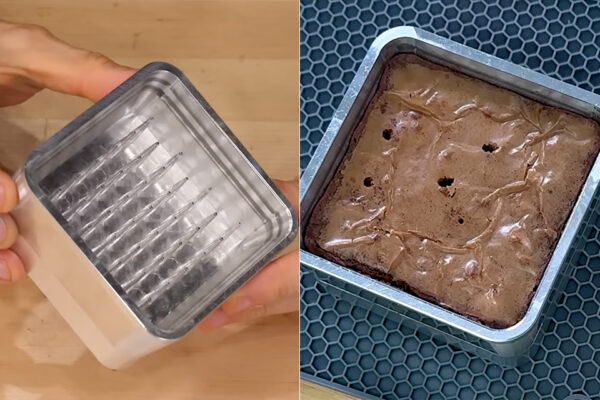 Engineer Turns Simple Brownies Into a Mechanical Marvel by Baking Them Inside Out
