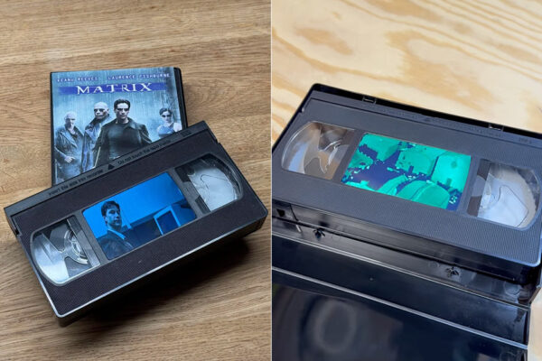 This VHS Tape Plays Itself, Thanks to an Embedded Screen