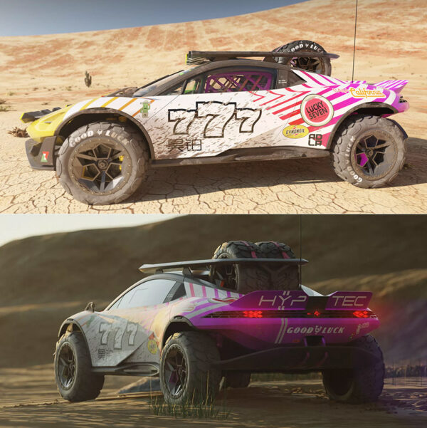 GAC Hyptec SSR Baja Concept is an Electric Supercar Built for the Desert