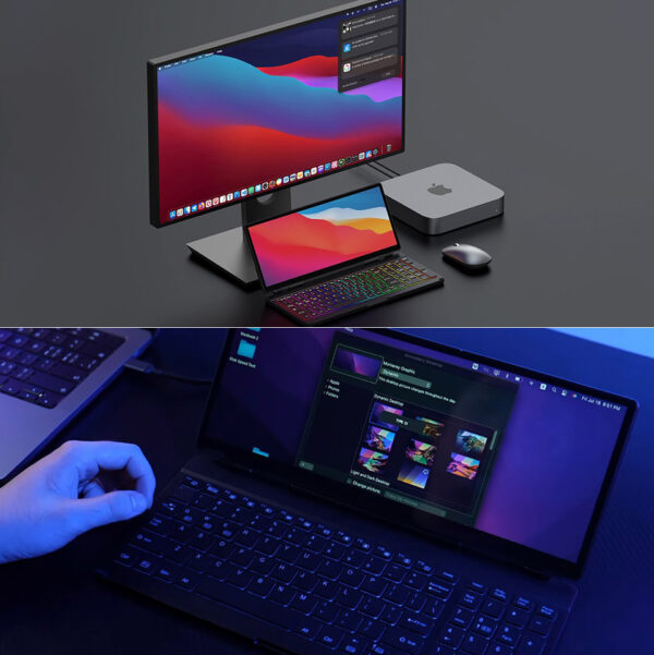 KeyGo Folding Keyboard Has a Built-in 12.8″ Touchscreen with USB-C Connectivity