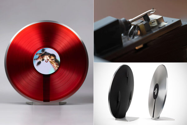 Miniot Wheel 3 Spins Vinyl Records Vertically, and With Light