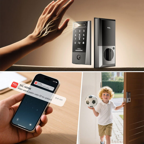 TCL D2 Pro Palm Vein Smart Lock Marks Hand-Waving Leap into Home Security