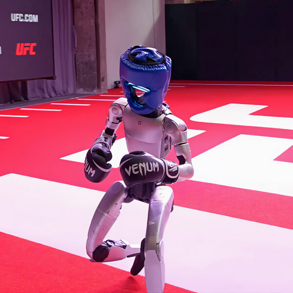 Unitree’s G1 Humanoid Robot Steps into the UFC Octagon, Sort Of