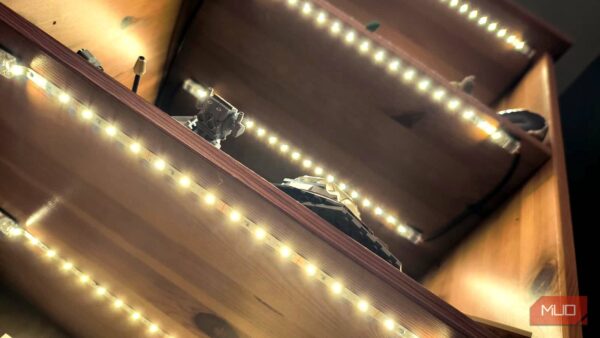 I made a gorgeous LED strip setup at home without touching a soldering iron