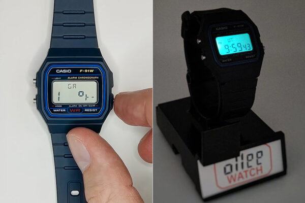 Classic Casio F-91W Gets a Modern Makeover with Ollee Watch, Complete with Games
