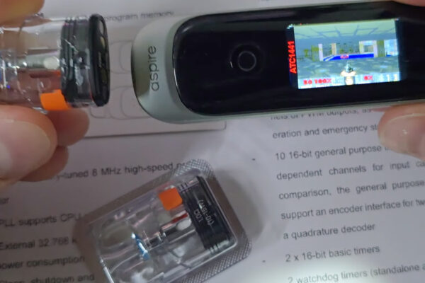 Playing DOOM on an Aspire PIXO Rechargeable Vape Kit is Possible, Just Not Recommended