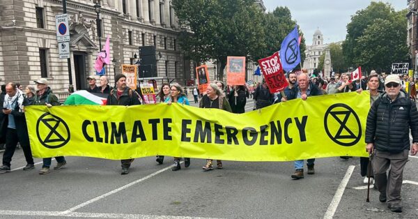 Anti-Trump Protesters Take Aim at ‘Naive’ US-UK AI Deal