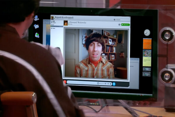 Dell’s Crystal Monitor and the Forgotten Glow of Raj’s Desk in The Big Bang Theory