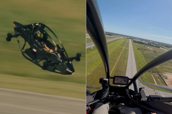 Jetson ONE Personal Flyer Dances in the Sky at the 2025 UPSummit