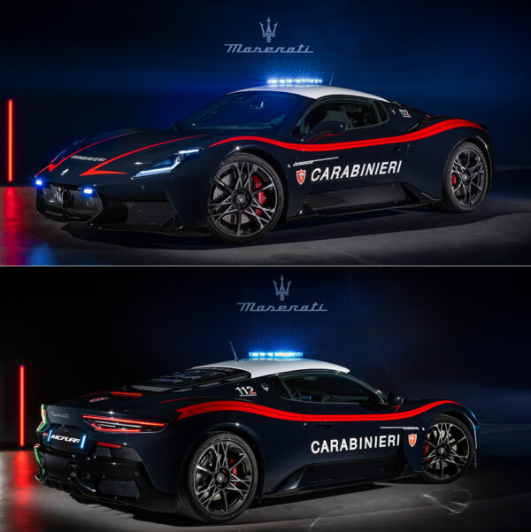 Maserati MCPURA Joins Italy’s Carabinieri, is a Supercar Built for Saving Lives