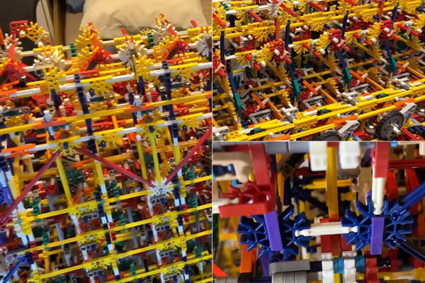 Shadowman39’s 8-Bit Knex Mechanical Computer Evolves, Can Process Numbers from 0 to 255