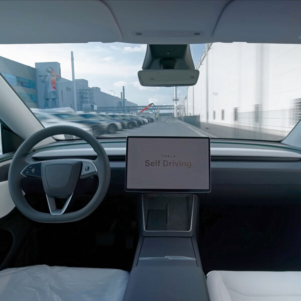 Tesla Model Y Equipped with FSD Drives Itself Off the Giga Berlin Factory Line