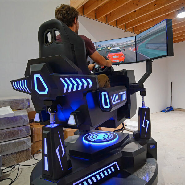 Chasing the Ultimate Lap in a 360-Degree Full Motion Racing Simulator from Alibaba