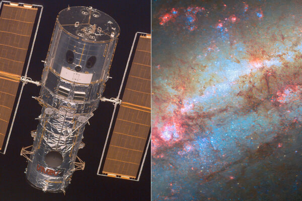 Hubble’s Snap of NGC 1511 Shows it Throwing a Galactic Party, Causing Cosmic Trouble Next Door