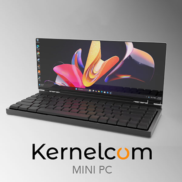Kernelcom Laptop with Ultrawide Display Folds In on Itself with 12.5″ OLED Panel