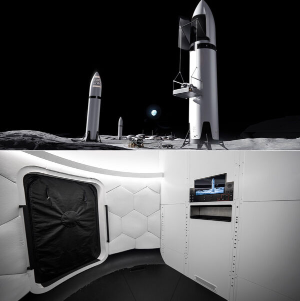 SpaceX Teases Interior of Starship HLS, the Moon Ship That Looks More Like a Warehouse