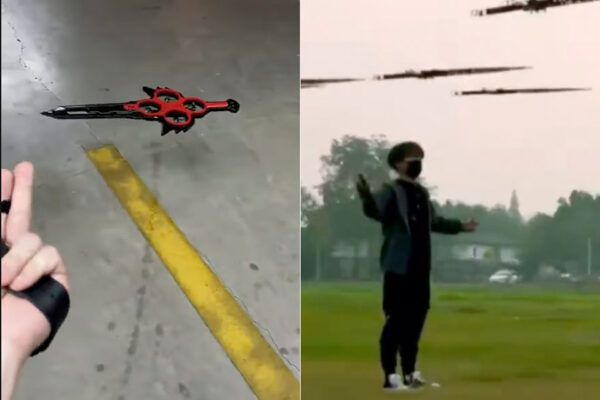 Engineering Student Builds Flying Sword Drones, Stunts Ensue