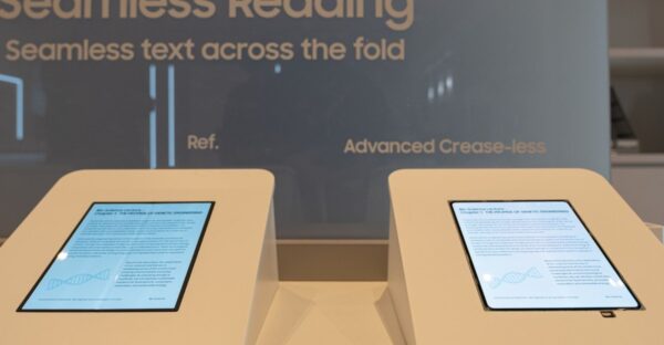 Is this the folding iPhone’s creaseless display?