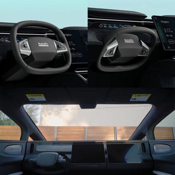 Autoliv Unveils Foldable, Retractable Steering Wheel for Fully Autonomous Vehicles