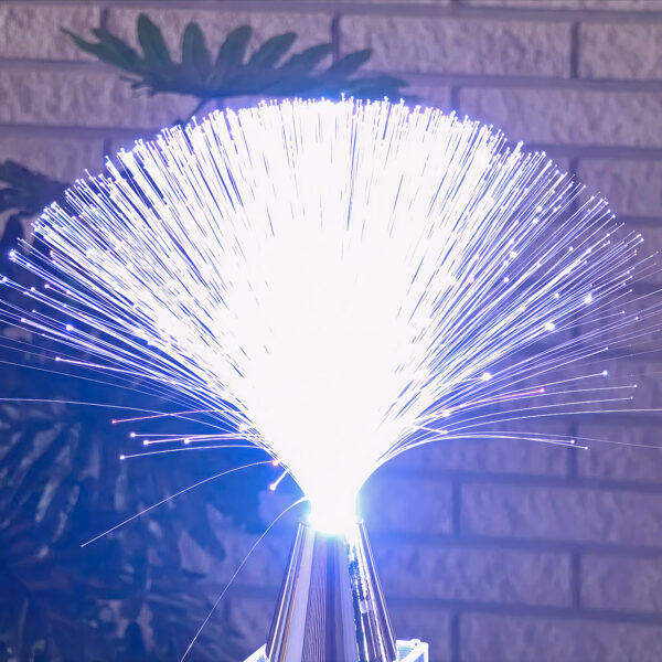 Cranking a Fiber Optic Lamp to Maximum Brightness is Possible, Just Not Recommended