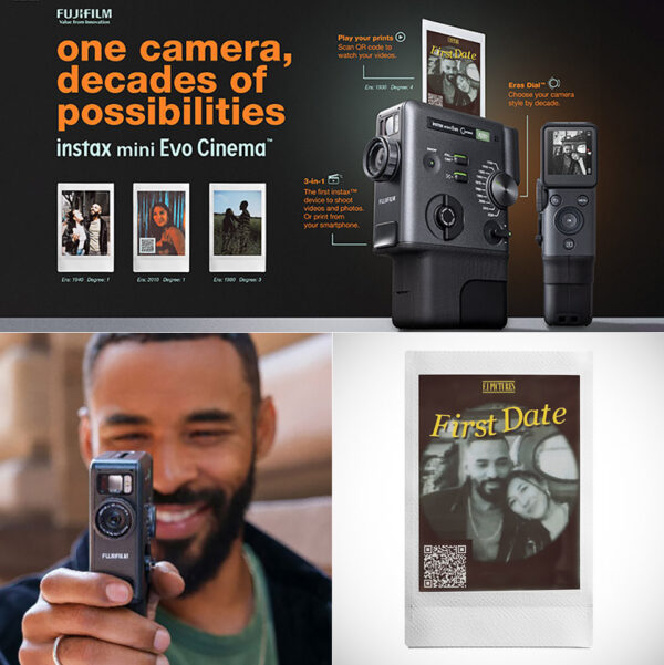 First Look at the Fujifilm Instax Mini Evo Cinema, an Instant Camera That Finally Moves