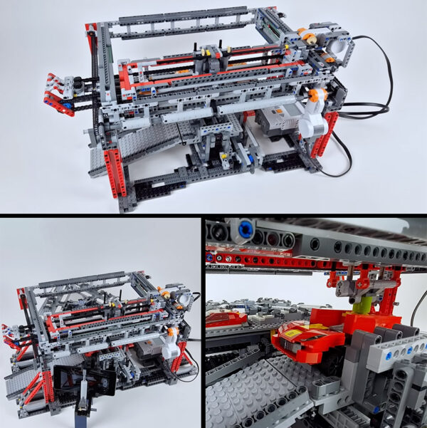 Fully-Automated LEGO Car Factory Can Churn Out Three Vehicles in a Row