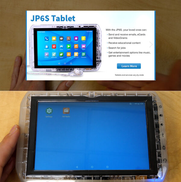 Up-Close Look at the Strange World of Translucent Prison Issue Android Tablets