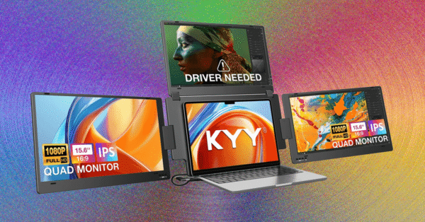 KYY X90G Quad Portable Monitor Extender Review: 3 More Screens