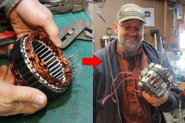Car Alternator Gets Repurposed Into Hydroelectric Generator