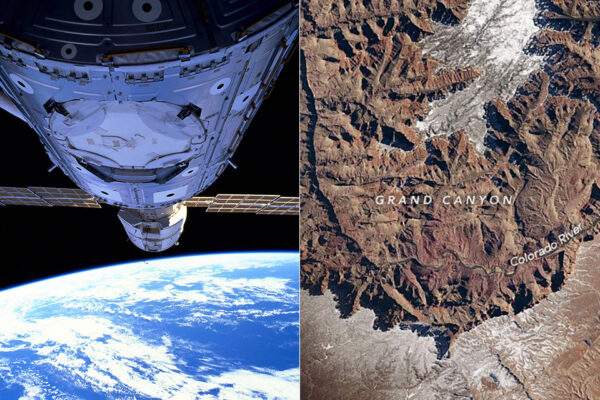 Astronaut Captures Grand Canyon from Space, Reveals Snow Outlining a Hidden Depth