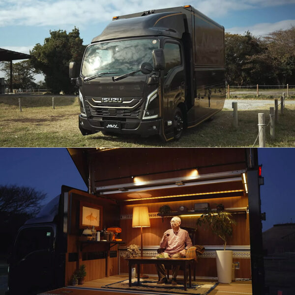 Isuzu Elf MUV Concept Turns a Box Truck Into a Cozy Living Room