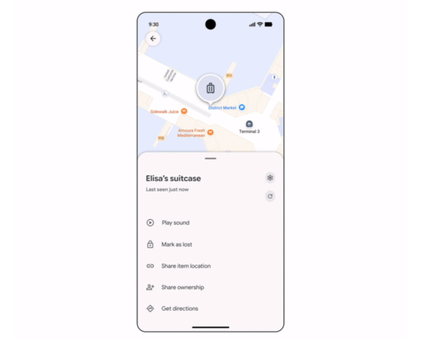 Android users can now share tracker tag info with airlines to help locate lost luggage