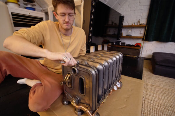A Victorian Radiator Secretly Hides a High-End Gaming PC