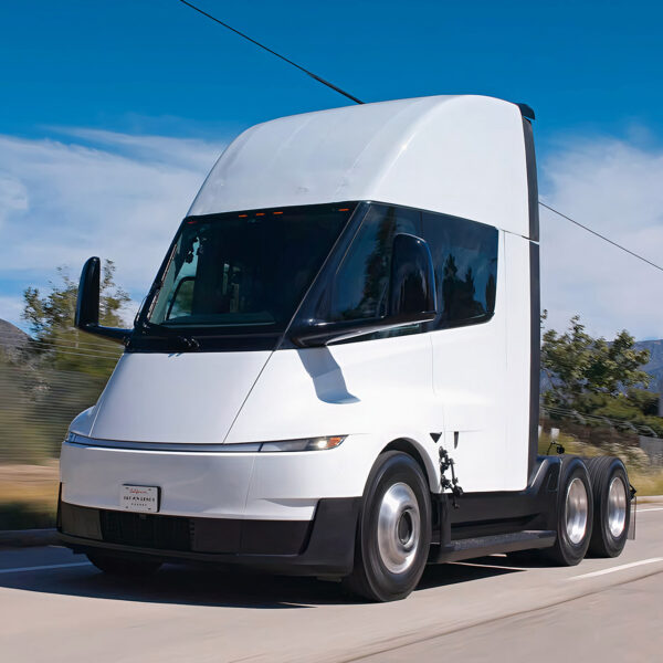 Jay Leno Drives the New Tesla Semi Truck with 500-Mile Range