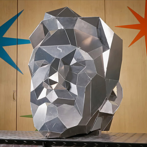 Wesley Treat Laser-Welded a Giant Aluminum Head of Himself