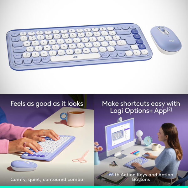 Logitech POP ICON Combo Adds Colorful Style and Smart Shortcuts to Work From Anywhere Setups