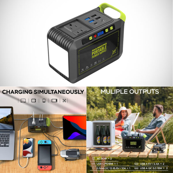Marberto Portable Power Station M82 is the Small But Mighty Powerhouse for Phones, Laptops, and More