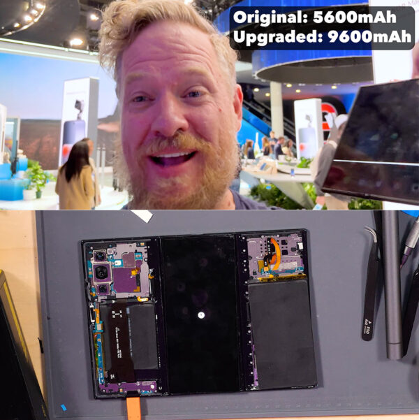 This Guy Flew to China to Secretly Upgrade a $3,000 Folding Phone’s Battery, and It Actually Worked