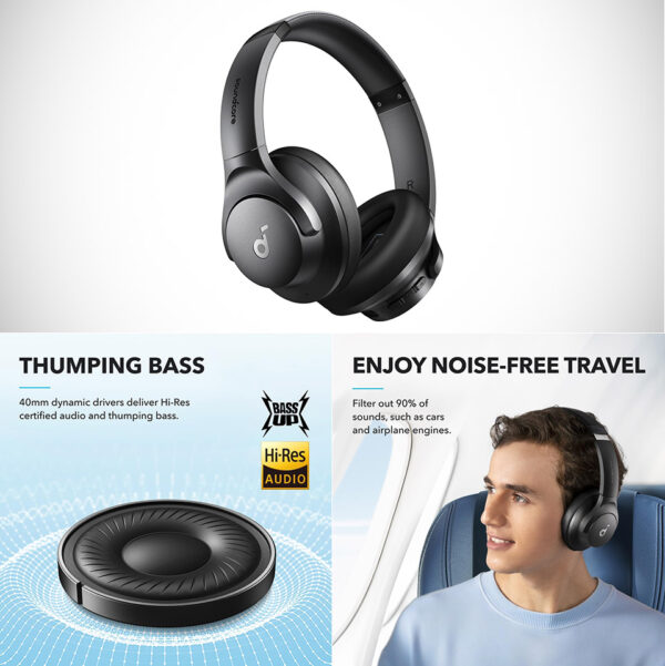 Experience Incredible Noise Cancellation And Comfort With The Affordable Soundcore Q20i Headphones