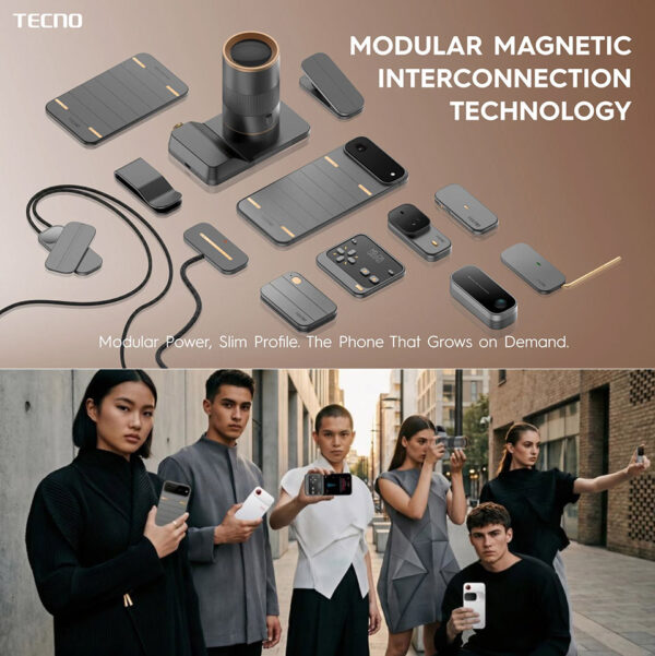 TECNO’s Modular Magnetic Smartphone Concept Revives a Forgotten Dream