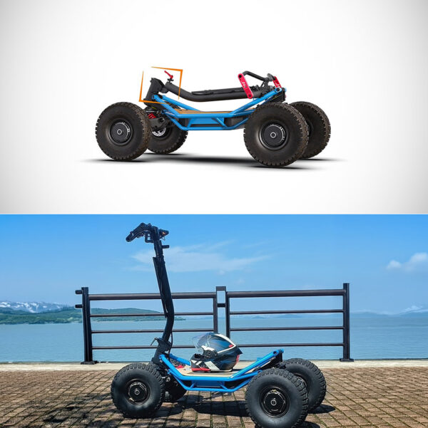 Every Path Becomes Possible on the Veehop 4WD Scooter