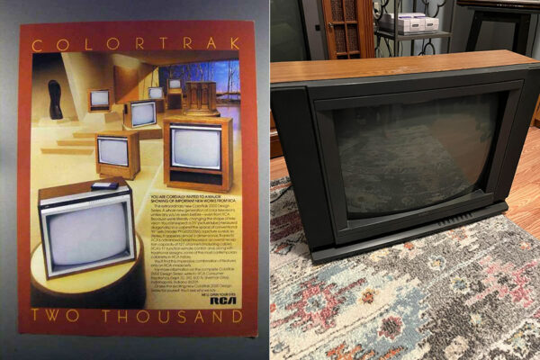 Fascinating Look Back at the RCA Colortrak 2000, the CRT Television from 1982 Hidden Behind Glass