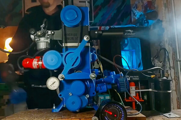 Alexander 3D-Printed a Real Engine That Runs