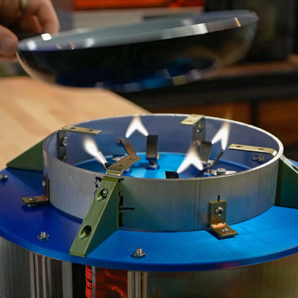 Plasma Arcs Replace Flames in a Battery-Powered Camping Stove