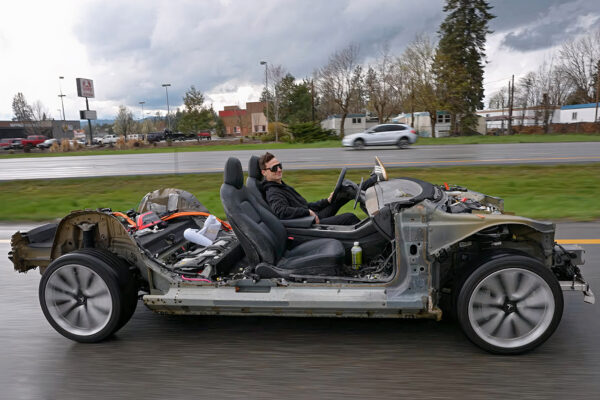 Auto Enthusiast Scores Running Tesla Model 3 for Two Grand and Turns It Into Bare-Bones Go-Kart